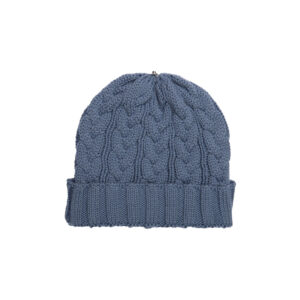 Charlie Cable Hat Kids - Nude Blue