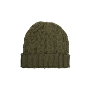 Charlie Cable Hat Kids - Olive